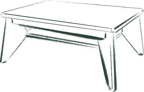 制作したテーブルのイラスト