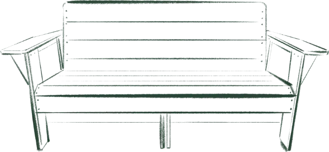 DECK BENCH のイラスト