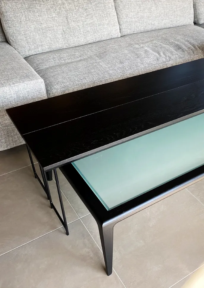 ガラス ローテーブル