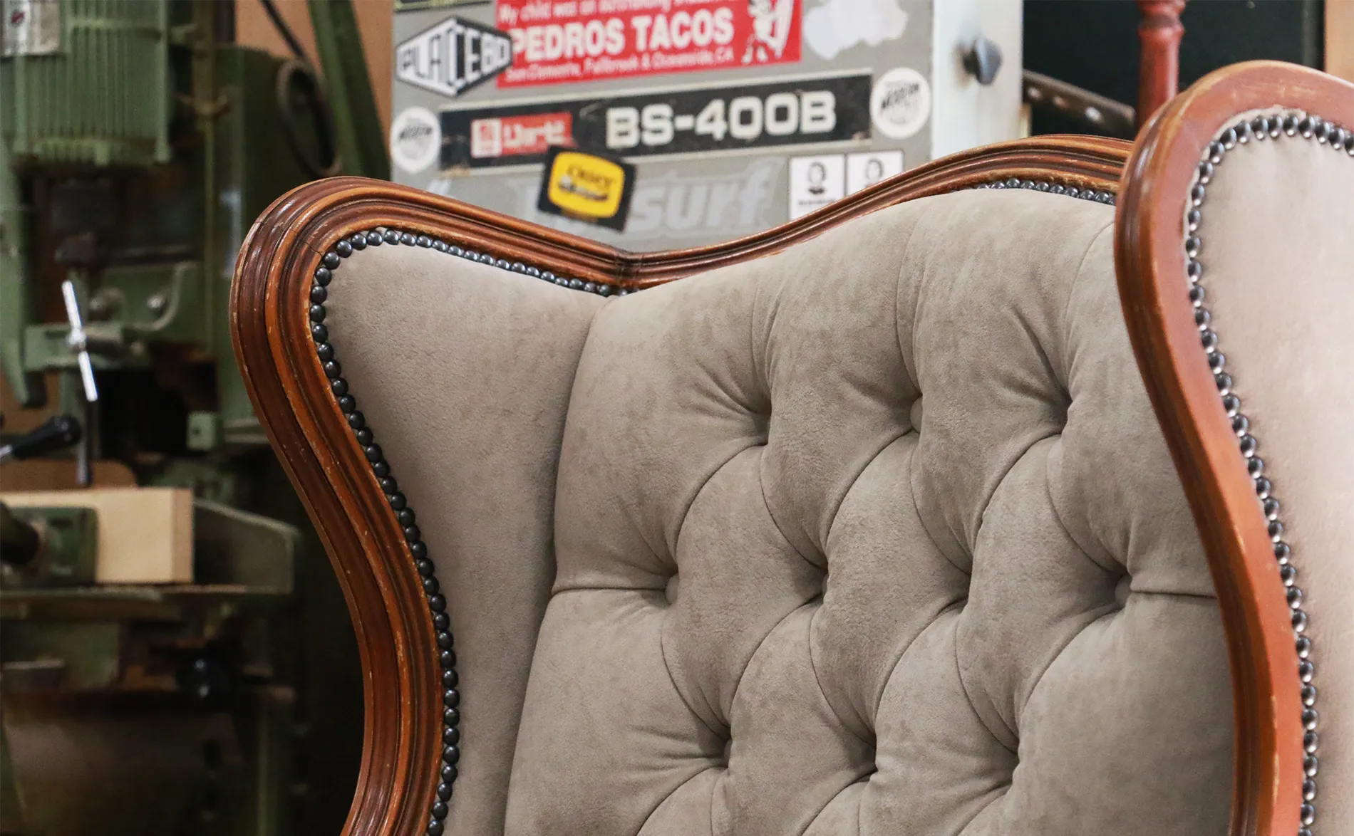 シングルソファ張り替え 03