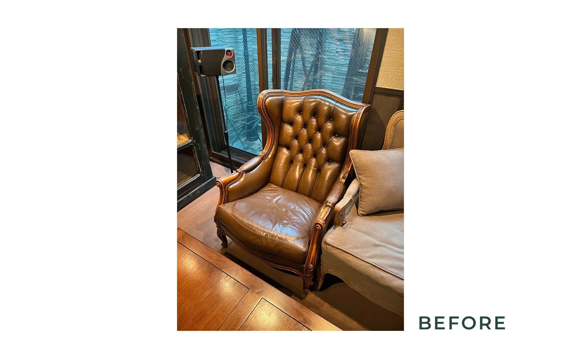 シングルソファ張り替え 04